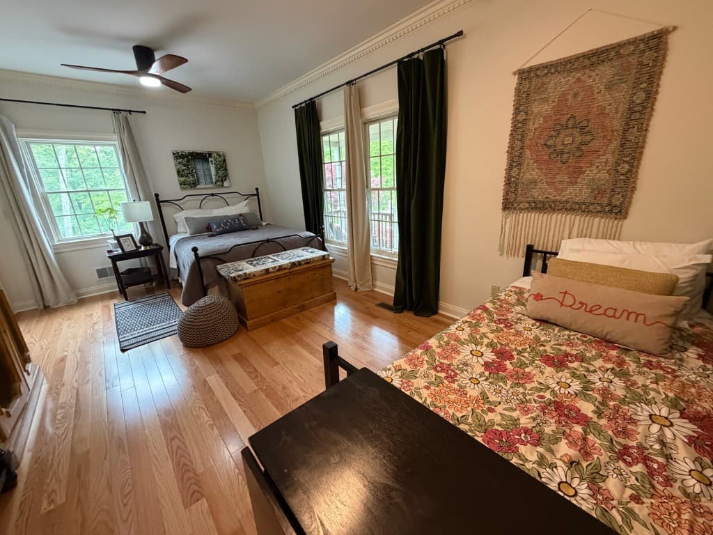 Second bedroom with full bed and daybed for family guests